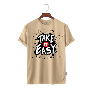 เสื้อยืดแขนสั้นผู้ชายไซส์ใหญ่ คุณภาพสูง ระบายอากาศได้ดี เป็นมิตรกับสิ่งแวดล้อม สีพื้น ผ้าฝ้าย 100% ผลิตด้านหน้าแบบ OEM ขายส่ง ปี 2026 - Product Image 2