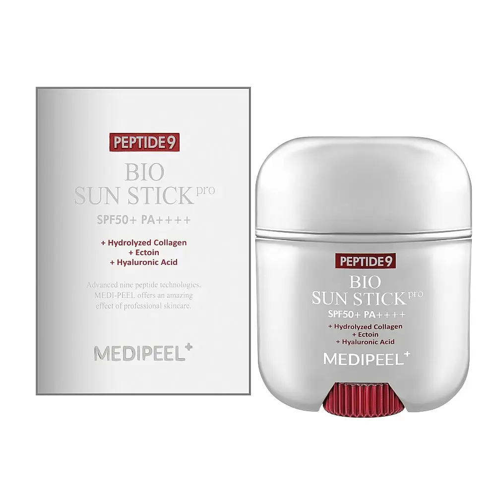 Medi-Peel Korean Trend Skincare Products Venta al por mayor Protección solar Stick Embalaje de alta calidad Peptide 9 Bio Sun Stick 20g PRO