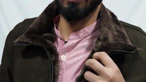 Veste en cuir haut de gamme 2026, 100% daim de mouton, veste en daim, vêtements OEM, collection d'hiver, logo personnalisé, veste de luxe tendance unisexe - Product Image 4