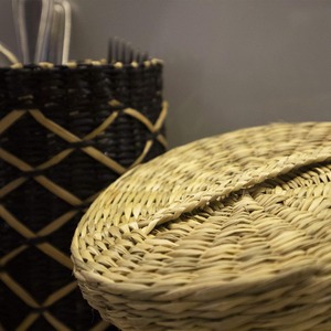 Boîte ronde en herbe de mer douce, boîte de rangement artisanale, écologique, naturelle, décoration intérieure et extérieure, vente en gros du Vietnam - Product Image 5