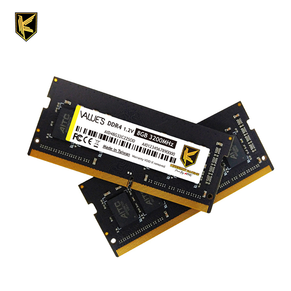 KINGSMAN GAMING 8GB DDR4 3200MHz CL22 Laptop Memory for AMD/Intel Chipsets-Stock