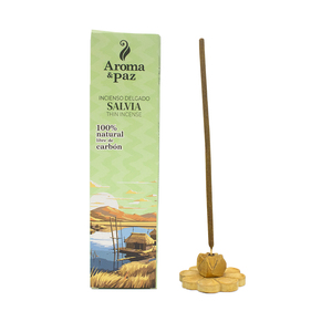 Encens fin à la sauge 100% naturel Sans produits chimiques Bois aromatique Écologique et biologique Fabriqué au Pérou - Product Image 2