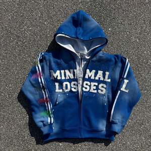 Vente en gros, sweat à capuche imprimé avec logo personnalisé, pull pour hommes, sweats à capuche vintage lourds avec impression par sublimation, personnalisés respirants - Product Image 2