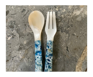 Logo personnalisé blanc 7cm 9cm 11cm exquise cuillère à caviar en coquille naturelle cuillère en nacre - Product Image 1