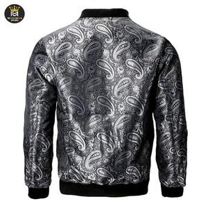 Hot <b>Sale</b> Men's Custom High Quality Heavyweight Bomber Jacket Slim Fit Stand Collar High Street Style winter jacket - Product Image 3