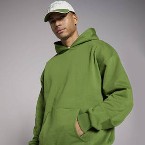 Sudadera con capucha de hombre de Color Pino oscuro de alta calidad hecha a medida 100% diseño de bolsillo de algodón serigrafía suéter liso con capucha para hombre - Product Image 4