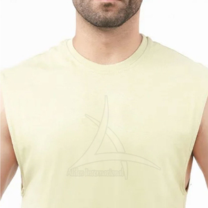 Débardeur pour homme de haute qualité, best-seller, respirant, tricoté, décontracté, 100% coton, séchage rapide, couleurs et logo personnalisés à vendre - Product Image 6