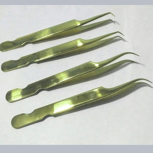 ที่หนีบขนตาคุณภาพสูงแหนบขนตาแบบตรงสีดำเคลือบด้วยผงสีดำ - Product Image 6