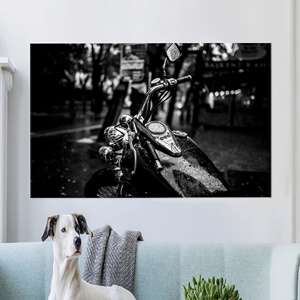 Decoración de Lona Personalizada para Motocicleta - Arte Impreso para la Sala del Hombre, 1P: Enmarcado en Lienzo - Product Image 1