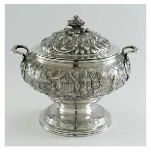 Cazuela de Metal con diseño árabe de acero inoxidable Venta caliente Hotpot hecho a mano Calentador de alimentos de Metal de calidad superior - Product Image 4