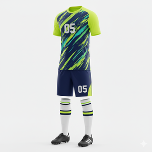 Maillot de football à manches courtes à col en V, 100 % polyester, séchage rapide, avec logo personnalisé, nom et numéros d'équipe, pour l'entraînement en club - Product Image 4