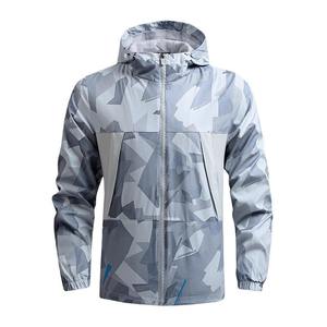 New Fashion Winter Solid Color Men Windbreaker <b>Jacket</b> Custom Logo Front Breathable Contrasting Colors Anti Wrinkle Hot Sale - Product Image 3
