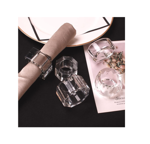 Servilletero de acrílico al por mayor suministros de vajilla de hotel servilletero anillo servilletero accesorios pieza natural con artículos de regalo - Product Image 1