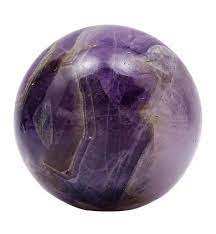 ลูกบอลพลอยธรรมชาติทรงกลมอเมทิสต์ขัดเงาสำหรับการบำบัดและนำโชคคริสตัล - Product Image 3