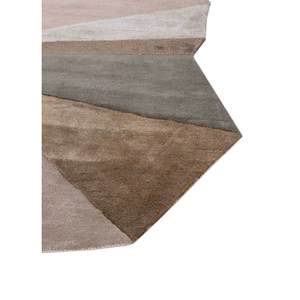 Alfombra de Lana y Viscosa Tejida a Mano Come Around, Diseño de Parches Grises y Negros para Uso en el Hogar y Exposiciones-Tnq-1126 - Product Image 4