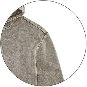 Vente en gros de sweats à capuche délavés à l'acide de qualité supérieure pour hommes logo personnalisé sweats à capuche tricotés et respirants délavés à l'acide pour hommes logo personnalisé - Product Image 3