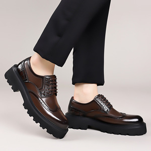 Chaussures de bureau en cuir pour hommes Brock British Business, formelles, pour mariage - Product Image 2