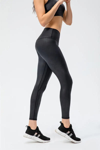 Pantalones de Yoga de entrenamiento de cintura alta ecológicos para mujer, mallas ajustadas suaves con función de realce para gimnasio, suministro al por mayor - Product Image 3