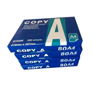 Double a Copy Paper A4 80gsm 75gsm 70gsm 100% Woold Pulp 80gsm kertas A4