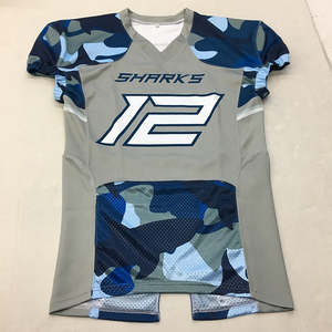Conception professionnelle de votre propre sérigraphie par sublimation complète \ attirail disponible chemise de pratique maillots de football américain - Product Image 3