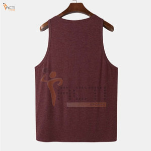 Ropa informal de secado rápido para hombre, camisetas sin mangas a precio al por mayor, las mejores camisetas sin mangas hechas de algodón - Product Image 2
