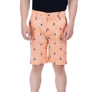 New Arrival <b>Men's</b> Printed Solid Pattern Casual <b>Shorts</b> Lightweight with Elastic Waist Closure Secure for Active Days with Pockets - Product Image 3
