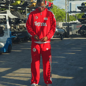 Sudadera con capucha y cremallera de diseño personalizado, bordada, con estampado en relieve, transpirable, 100% algodón polar, extragrande, para hombre, invierno, corte regular - Product Image 6