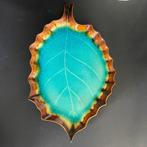 Plateau à feuilles de noël plateau de service décoratif fabriqué à la main pour Restaurants hôtels mariage maison fête fruits Dessert affichage 2025 - Product Image 1