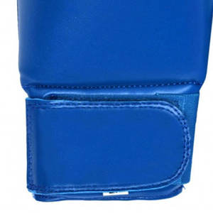 Competencia Karate Mitts Blue Premium Venta al por mayor Artes marciales Use Durable PU Leather Sparring Guantes para Karate profesional - Product Image 3