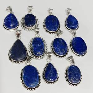 Vente chaude Naturel Lapis Lazuli Haute Poli Cabochon Pendentif en Pierres Précieuses En Vrac Pour Les Femmes Bijoux Personnalisés Fournisseurs En Gros - Product Image 5