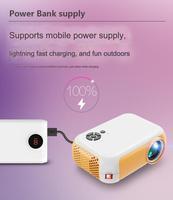 Nouveau projecteur LED intelligent portable mini Android 150 lumens 1080P 2024 pour films en plein air, projecteur HD sans fil