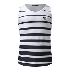 Camiseta sin Mangas de Algodón y Poliéster para Hombre, Color Sólido, Personalizada al por Mayor, Ecológica, de Secado Rápido, Transpirable, de Alta Calidad para Gimnasio - Product Image 1