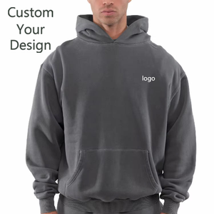Sudaderas Unisex Estilo OEM de 550g, 100% Algodón, Impermeables, Antiarrugas, Forradas, Lisas, Personalizables con Cordones - Product Image 1
