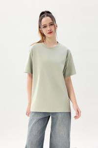 2025 Unisex algodón Sorona 300gsm peso pesado Camiseta de manga corta nuevo producto para diseño de marca camiseta de hombre para hombres - Product Image 3