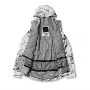 Chaqueta de esquí personalizada para mujer con tela impermeable Aislamiento térmico de impresión de logotipo de ajuste OEM y fabricación de etiquetas privadas - Product Image 3