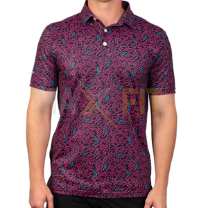 Polo imprimé été à manches courtes en plein air décontracté porte Top Design meilleure qualité hommes Design personnalisé polos - Product Image 5