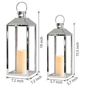 Elegance Home Decor Silverware Candle Holder <b>Christmas</b> Decor Metal Stainless Steel Hanging <b>Lantern</b> for Wedding Events Usage - Product Image 2