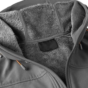 Chaqueta Softshell Ligera de Invierno para Hombre, con Capucha y Cierre de Cremallera, Logotipo Personalizado, Precio de Fábrica - Product Image 3