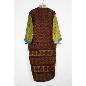 Kimono Robe Unique Fait Main Élégant Vintage en Soie Japonaise pour Femme, Style Bohème Floral Long, Veste d'Été, Cache-Bikini - Product Image 5