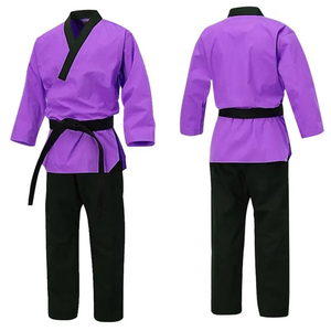Conjuntos de uniformes de Judo personalizados de alta calidad de talla grande para hombres adultos 100% algodón ligero transpirable venta directa de fábrica - Product Image 2