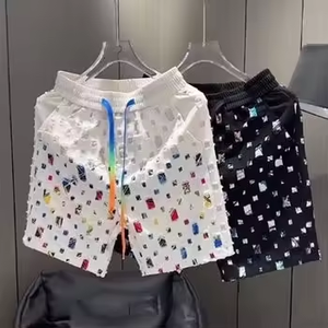 Pantalones Cortos Casuales para Hombre, Diseño Sólido, Tela de Lana, Bolsillos Laterales, Cierre de Botones, Alta Calidad, Venta al Por Mayor, Logotipo Personalizado, Diseño Personalizado - Product Image 3