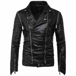 Veste en cuir pour homme, best-seller du fabricant, col montant, design réversible écologique, cuir de vache, services ODM - Product Image 3