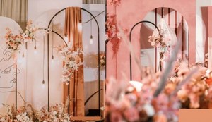 Magnifique support en cuivre pour arche de mariage, idéal pour cérémonies, réceptions, décorations de scène et baby showers - Vente en gros - Product Image 4