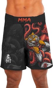 Pantalones cortos MMA de poliéster para hombre, fabricante profesional, patrón sólido, Vintage, venta al por mayor, tasa de fábrica, logotipos sublimados XS - Product Image 3