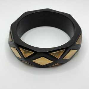 Brazalete de latón crudo de 69mm, brazalete de incrustaciones, brazalete de canal en blanco, pulsera ancha hecha a mano, latón crudo - Product Image 2