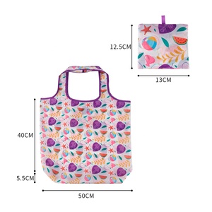 Bolsa de Compras Plegable con Material de Fibra de Poliéster, Patrón y Tamaño Personalizables para Supermercados y Tiendas - Product Image 6
