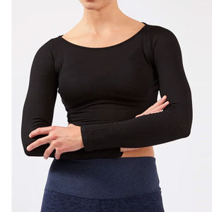 Conjunto de Yoga hecho en Pakistán para mujer, patrón sólido cómodo con cierre de cintura elástica transpirable, conjuntos de Yoga para mujer a precio barato - Product Image 6