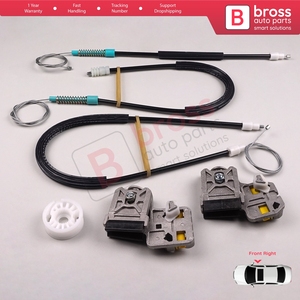 ชุดซ่อมกระจกข้าง BWR412ประตูหน้าขวาสำหรับ9D 607 9U 9222Q0 1999-2010พร้อมตัวเลื่อนโลหะเข็มกลัด - Product Image 5