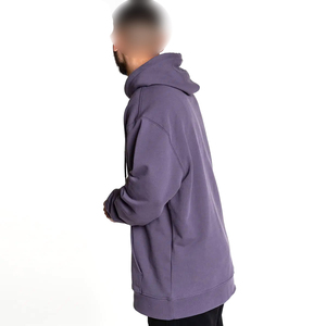 Heavyweight Pullover Sweatshirt Custom Logo <b>Hoodie</b> Digital Printing <b>Oversized</b> <b>Long</b> Winter Solid Hooded Sweatshirt For Men - Product Image 3