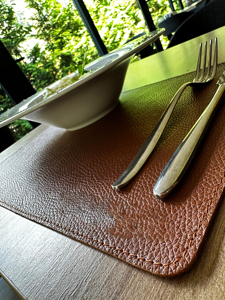 Custom Luxury Embossed Leather Table <b>Mat</b> for Restaurant Hotel Use Heat Resistant Non-Slip <b>Waterproof</b> Smell Proof Heavy Duty - Product Image 5